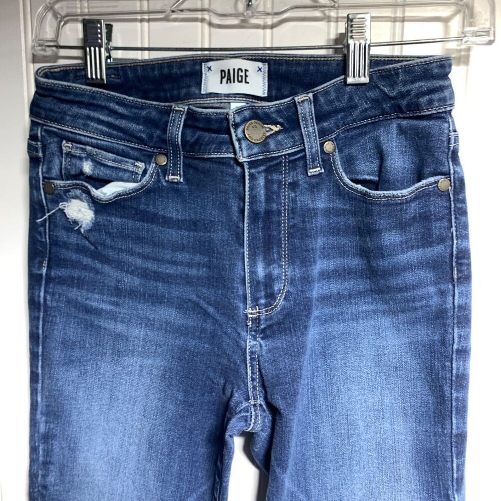 Paige Hoxton Ankle Medium Wash Skinny Jeans Women’s Size 26 Inseam 26